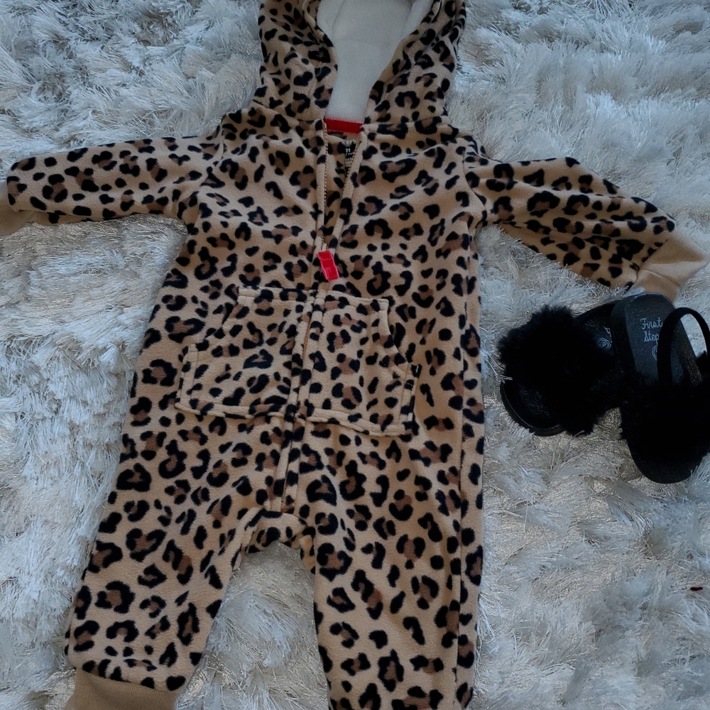Carter's lopraed fleece jumpsuit